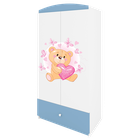 Kocot Kids, Babydreams, szafa, niebieska, miś motylki, 181.2-52-90 cm