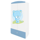 Kocot Kids, Babydreams, szafa, niebieska, niebieski miś, 181.2-52-90 cm