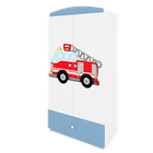 Kocot Kids, Babydreams, szafa, niebieska, straż pożarna, 181.2-52-90 cm