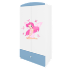 Kocot Kids, Babydreams, szafa, niebieska, wróżka z motylkami, 181.2-52-90 cm