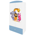 Kocot Kids, Babydreams, szafa, niebieska, ZOO, 181.2-52-90 cm
