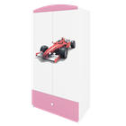 Kocot Kids, Babydreams, szafa, różowa, formuła, 181.2-52-90 cm