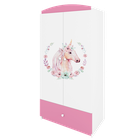 Kocot Kids, Babydreams, szafa, różowa, konik, 181.2-52-90 cm