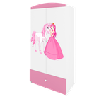 Kocot Kids, Babydreams, szafa, różowa, księżniczka konik, 181.2-52-90 cm
