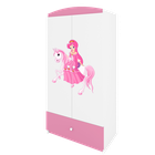 Kocot Kids, Babydreams, szafa, różowa, księżniczka na koniku, 181.2-52-90 cm