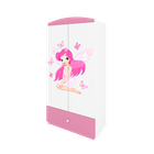 Kocot Kids, Babydreams, szafa, różowa, wróżka z motylkami, 181.2-52-90 cm