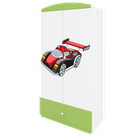 Kocot Kids, Babydreams, szafa, zielona, auto wyścigowe, 181.2-52-90 cm