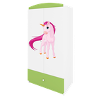 Kocot Kids, Babydreams, szafa, zielona, jednorożec, 181.2-52-90 cm