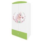 Kocot Kids, Babydreams, szafa, zielona, konik, 181.2-52-90 cm