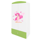 Kocot Kids, Babydreams, szafa, zielona, wróżka z motylkami, 181.2-52-90 cm