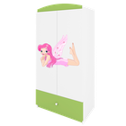 Kocot Kids, Babydreams, szafa, zielona, wróżka ze skrzydełkami, 181.2-52-90 cm