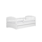 Kocot Kids, Classic 1, łóżko z szufladą, białe, 80-160 cm