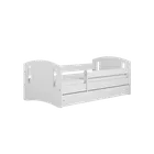 Kocot Kids, Classic 2, łóżko z szufladą, białe, 80-160 cm