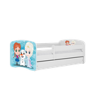 Kocot Kids, Kraina Lodu, Babydreams, łóżko, białe, 70-140 cm