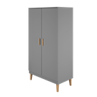 Kocot Kids, Kubi, szafa, szary, 184-55-100 cm