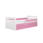 Kocot Kids, Tomi, łóżko z materacem, różowe, 80-180 cm