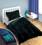 Kod, 2-częściowy komplet pościeli, świecąca w ciemności, 160-200 cm