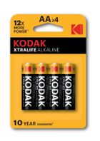 Kodak, baterie alkaliczne, Xtralife, LR6, 4 szt.