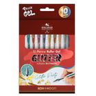 Koh-I-Noor, długopisy żelowe, brokatowe, 10 kolorów