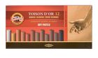 Koh-I-Noor, pastele suche, Toison D'Or, brązowe, 12 szt.