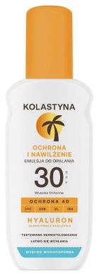 Kolastyna, emulsja do opalania w sprayu, ochrona i nawilżenie SPF30, 150 ml