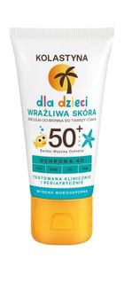 Kolastyna, SPF50+, emulsja ochronna do twarzy i ciała dla dzieci skóra wrażliwa, 50 ml