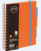 Kołobrulion A5, 100 kartek, kratka, pomarańczowy, 1 szt.