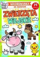 Kolorowanka ze wzorem. Zwierzęta wiejskie