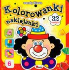 Kolorowanki naklejanki. Wesoły klaun