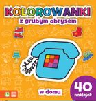 Kolorowanki z grubym obrysem. W domu