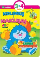Koloruj i naklejaj. Leśne zwierzęta