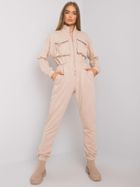 Kombinezon damski, beżowy, Ex Moda