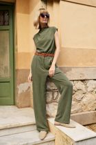 Kombinezon damski, khaki, Moodo