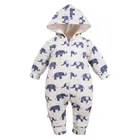 Kombinezon przejściowy chłopięcy z kapturem, ecru, Eevi