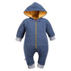 Kombinezon przejściowy chłopięcy z kapturem, granatowy, Eevi