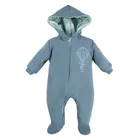 Kombinezon przejściowy chłopięcy z kapturem, niebieski, Eevi
