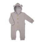 Kombinezon przejściowy chłopięcy z kapturem, szary, Nicol