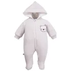Kombinezon przejściowy dziecięcy z kapturem, beżowy, Eevi