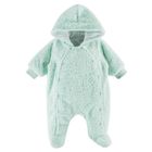 Kombinezon przejściowy dziecięcy z kapturem, ocieplany, zielony, Eevi