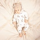 Kombinezon przejściowy dziewczęcy z kapturem, beżowy, Nicol