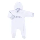 Kombinezon przejściowy dziewczęcy z kapturem, biały, Eevi