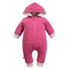 Kombinezon przejściowy dziewczęcy z kapturem, bordowy, Eevi