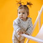 Kombinezon przejściowy dziewczęcy z kapturem, ecru, Eevi