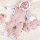 Kombinezon przejściowy dziewczęcy z kapturem, ocieplany, mix, Nicol