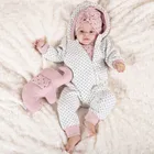 Kombinezon przejściowy dziewczęcy z kapturem, ocieplany, mix, Nicol