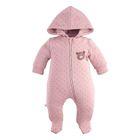Kombinezon przejściowy dziewczęcy z kapturem, różowy, Eevi