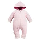 Kombinezon przejściowy dziewczęcy z kapturem, różowy, Eevi