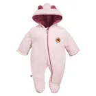Kombinezon przejściowy dziewczęcy z kapturem, różowy, Eevi