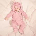 Kombinezon przejściowy dziewczęcy z kapturem, różowy, Nicol