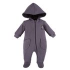 Kombinezon przejściowy niemowlęcy z kapturem, ciemnoszary, Eevi